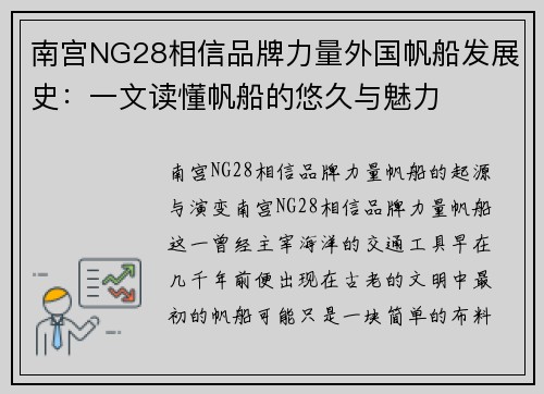 南宫NG28相信品牌力量外国帆船发展史：一文读懂帆船的悠久与魅力